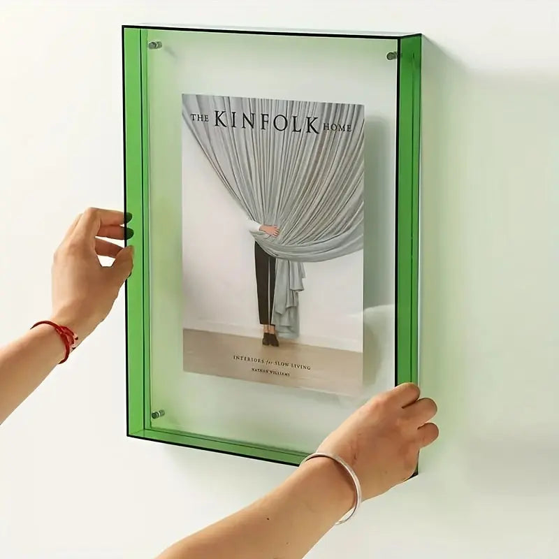 Transparent Photo Frame | Modern Design with Elegant Display | Minimalist Decor for Stunning Image Showcase