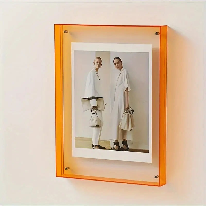 Transparent Photo Frame | Modern Design with Elegant Display | Minimalist Decor for Stunning Image Showcase