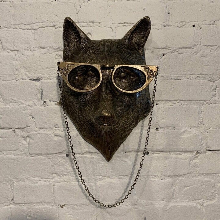 Unique Animal Head Wall Decor | Hand-Painted Resin Art for Playful Home Accents