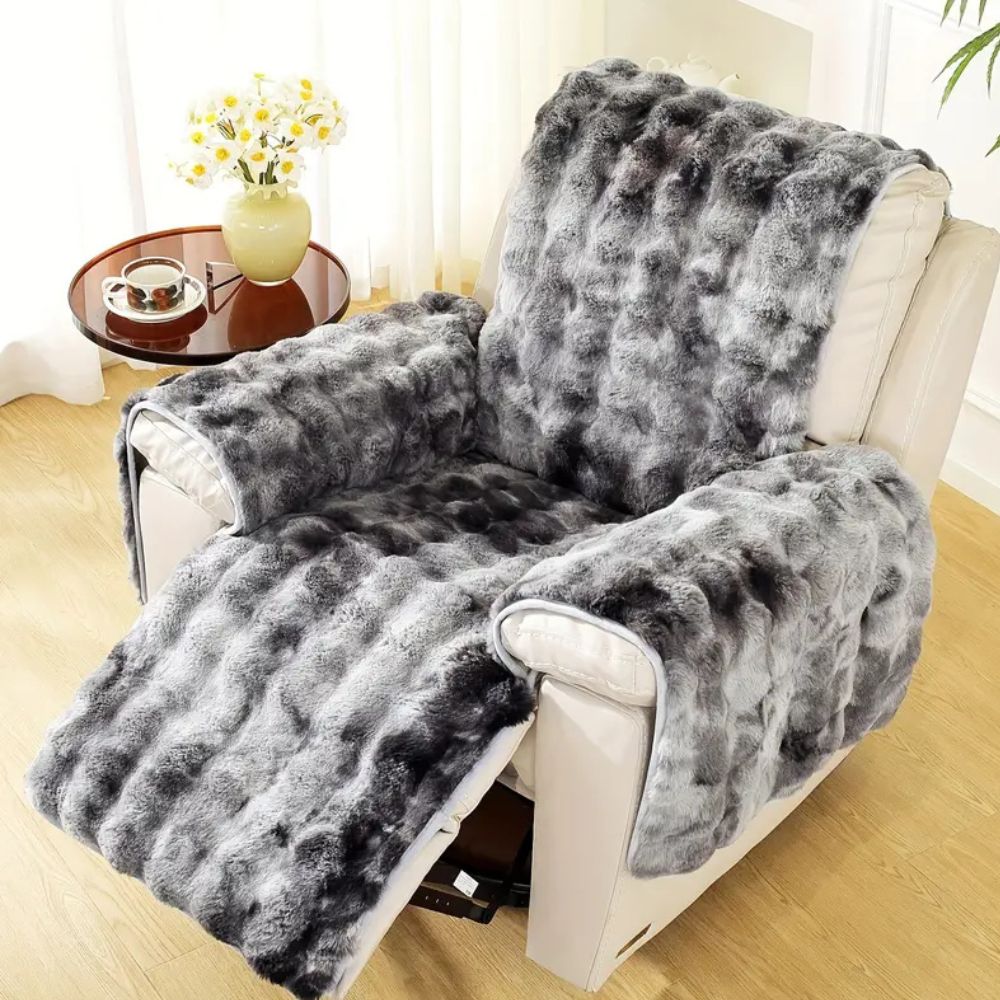 Velvet Plush | Sofa Cover with Non-Slip Design & Premium Microfiber | Cozy Protection for Recliners