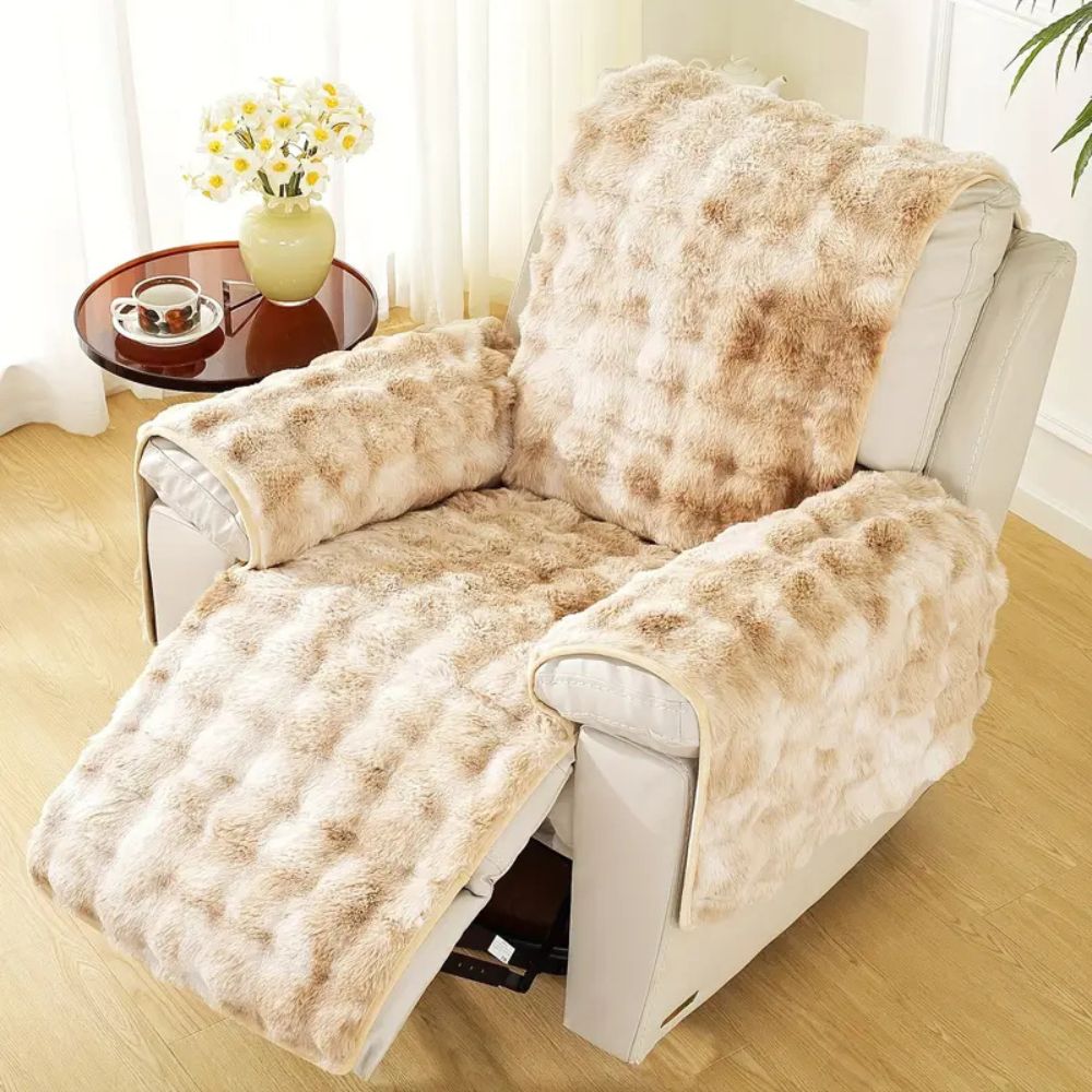 Velvet Plush | Sofa Cover with Non-Slip Design & Premium Microfiber | Cozy Protection for Recliners