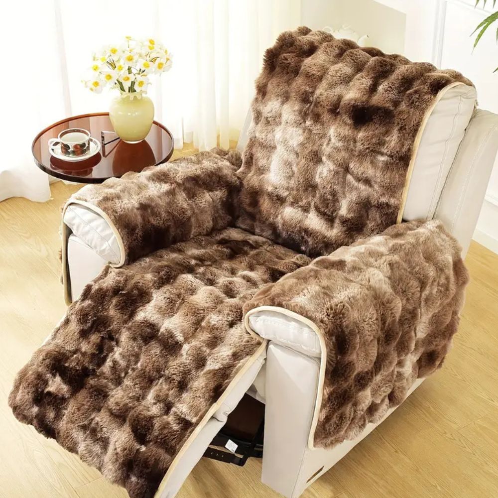 Velvet Plush | Sofa Cover with Non-Slip Design & Premium Microfiber | Cozy Protection for Recliners